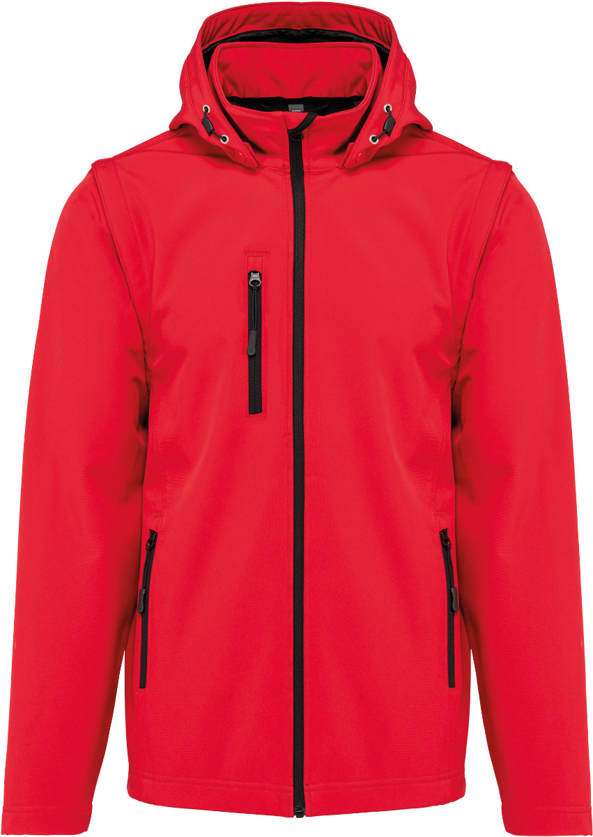 Softshelljacken Promo -  Kapuze und Ärmel abnehmbar