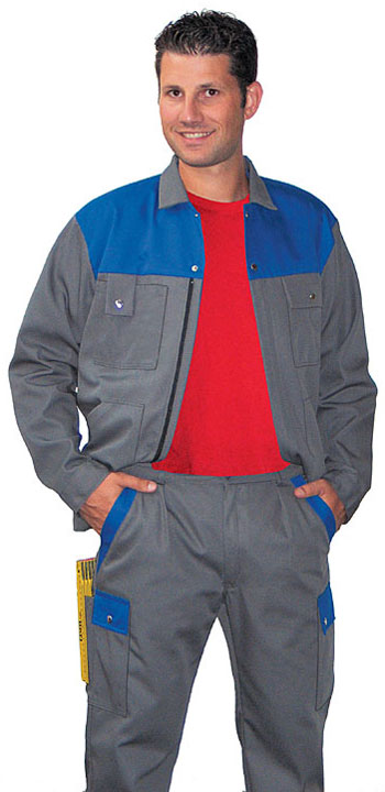 Bundjacken Futura grau-blau