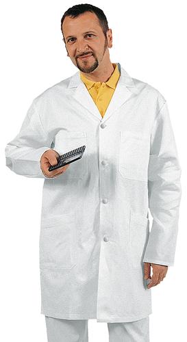 Berufsmantel weiss  mit Druckknöpfen